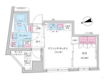 ステラメゾン三軒茶屋 1301 間取り図