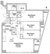 コンフォリア碑文谷 202 間取り図