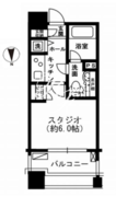 レジディア市ヶ谷 203 間取り図 ?>