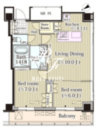 メルクマール京王笹塚レジデンス 1516 間取り図