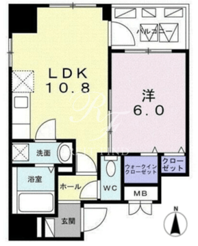 カナンクロエ門前仲町 201 間取り図