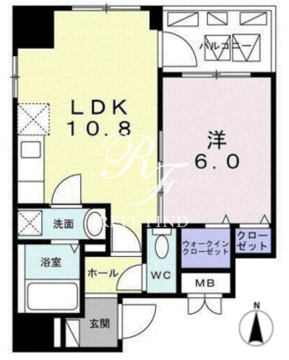 カナンクロエ門前仲町 301 間取り図