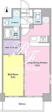 ラポール両国 801 間取り図