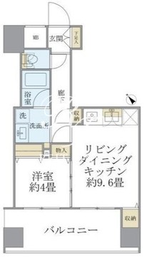 エミリブ東長崎 506 間取り図