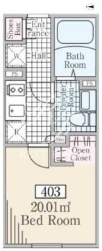 レーヴレジデンス白金台3 403 間取り図