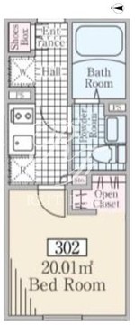 レーヴレジデンス白金台3 302 間取り図