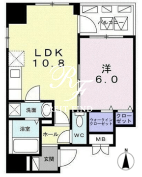カナンクロエ門前仲町 701 間取り図