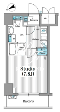 グランド・ガーラ銀座 613 間取り図