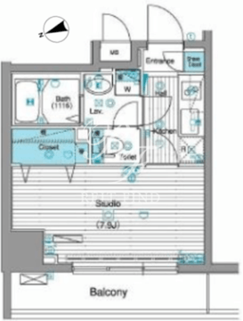グランド・ガーラ銀座 415 間取り図