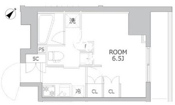 アジールコート北品川 401 間取り図