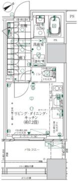 ローレルタワールネ浜松町 203 間取り図