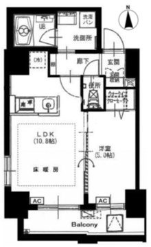 カーサ麻布ル・グラン 201 間取り図