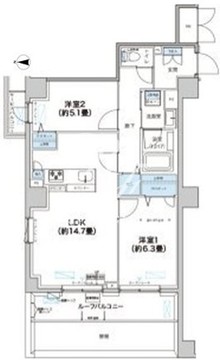 Gate127 203 間取り図