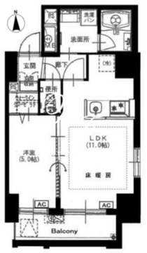 カーサ麻布ル・グラン 402 間取り図