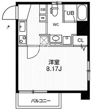 ブランセ森下 801 間取り図