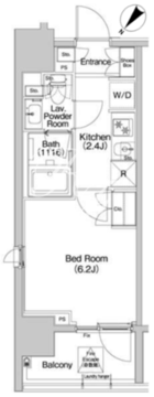 コンフォリア品川イースト 405 間取り図