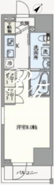 アジールコート汐浜キャナル 605 間取り図