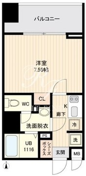 オープンブルーム品川南大井 201 間取り図