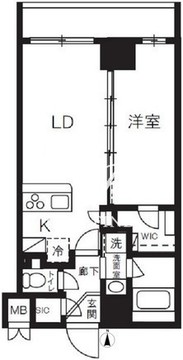 ハーモニーレジデンスグローバルキャピタル 1302 間取り図