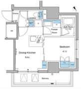 ルフォンプログレ大森山王 1303 間取り図