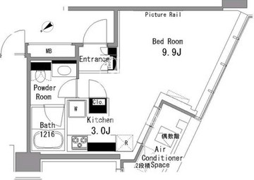 マイタワーレジデンス 1612 間取り図