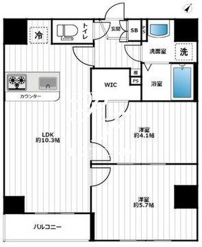 ラティアス京橋 601 間取り図
