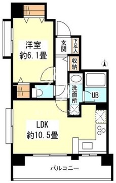 リバーレ自由が丘 601 間取り図