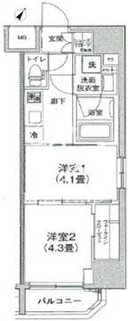 ティモーネプレミアム三ノ輪ステーション 303 間取り図