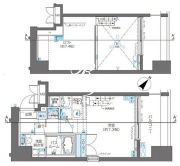 ズーム目黒 501 間取り図