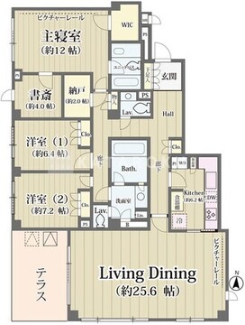 大山パークヒルズ 103 間取り図
