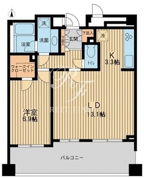 アーデン駒沢パークフロント 503 間取り図