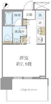 ブリリアタワー浜離宮 1502 間取り図