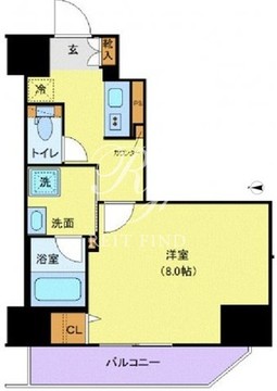 ジェノヴィア上野3スカイガーデン 1202 間取り図