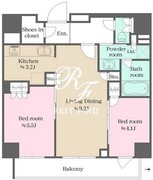 ウエリスアーバン錦糸町 1304 間取り図