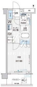 カスタリア目黒平町 308 間取り図