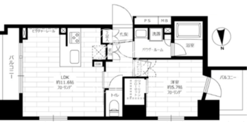 ステージグランデ新御徒町アジールコート 1303 間取り図