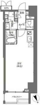 浜町アパートメンツ 201 間取り図