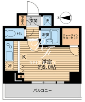 HF早稲田レジデンス 2-1301 間取り図