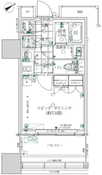 ローレルタワールネ浜松町 204 間取り図