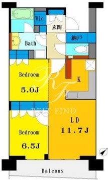 晴海フラッグ SUN-C-1403 間取り図