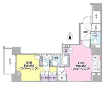 ザ・パークワンズ千代田佐久間町 601 間取り図
