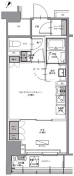 SKナインティ門前仲町 701 間取り図