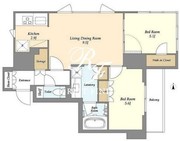 アイフラット若松河田 1101 間取り図
