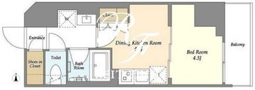 アイフラット若松河田 1003 間取り図
