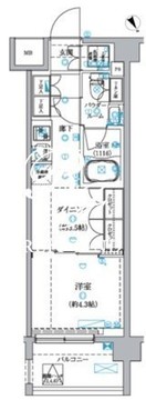 セジョリ押上 504 間取り図