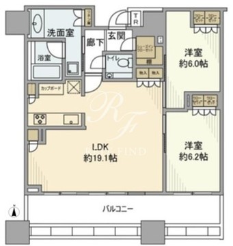 白金ザ・スカイ E-3105 間取り図