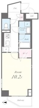 市ヶ谷二十騎町レジデンス 404 間取り図
