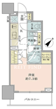 ザ・パークワンズ品川戸越 305 間取り図