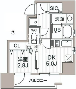 シーズンフラッツ蔵前パークフロント 901 間取り図
