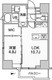 シーズンフラッツ蔵前パークフロント 1003 間取り図